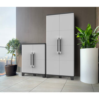 XL Kunststoffschrank 'Transforming' IP43 in Schwarz/Grau - Größe M