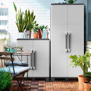 XL Kunststoffschrank 'Transforming' IP43 in Schwarz/Grau - Größe M