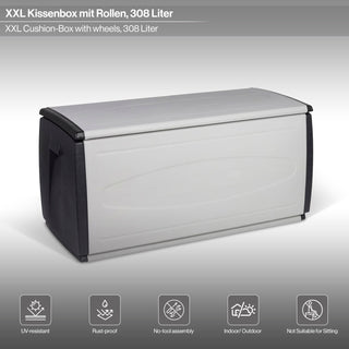 Mehrzweckbox, Volumen 308 Liter (schwarz-grau)
