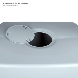 XXL Wassertank "AQUA TOWER" 450 Liter in Grau (GLATTE OPTIK) mit Füllautomat und Wasserhahn