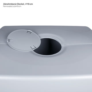 XXL Wassertank "AQUA TOWER" 350 Liter in GRAU (GLATTE OPTIK) mit Füllautomat und Wasserhahn
