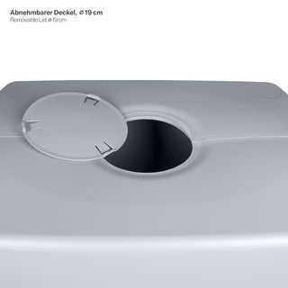 XXL Wassertank "AQUA TOWER" 650 Liter in Grau (GLATTE OPTIK) mit Füllautomat und Wasserhahn