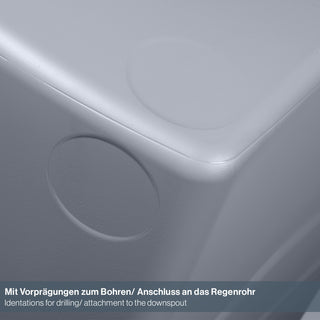 XXL Wassertank "AQUA TOWER" 650 Liter in Grau (GLATTE OPTIK) mit Füllautomat und Wasserhahn