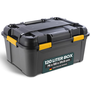 Rollbare 'Bunker Tough' Box (IP67/IPX7) mit Deckel in verschiedenen Größen (Größe wählbar)