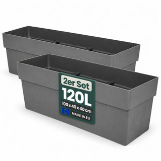 Rollbarer XXL Pflanzkasten 'LIKE' 100 cm, rechteckig (Set/Farbe wählbar)