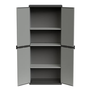 Kunststoffschrank 'Armadio' 68 x 38,5 x 165 cm - Universalschrank mit 3 Einlegeböden