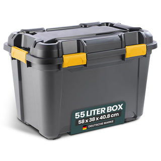 Rollbare 'Bunker Tough' Box (IP67/IPX7) mit Deckel in verschiedenen Größen (Größe wählbar)