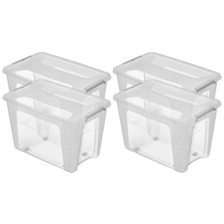 Aufbewahrungsbox 'Prime Store' mit Rollen in Transparent (Volumen/Set wählbar)