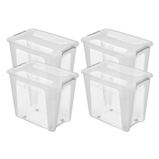 Aufbewahrungsbox 'Prime Store' mit Rollen in Transparent (Volumen/Set wählbar)