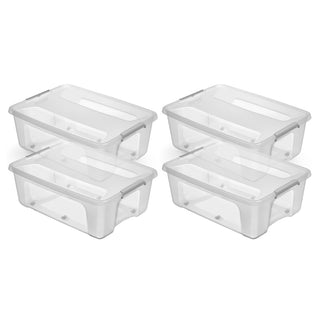 Aufbewahrungsbox 'Prime Store' mit Rollen in Transparent (Volumen/Set wählbar)