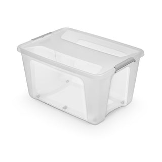 Aufbewahrungsbox 'Prime Store' mit Rollen in Transparent (Volumen/Set wählbar)