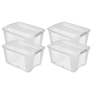 Aufbewahrungsbox 'Prime Store' mit Rollen in Transparent (Volumen/Set wählbar)