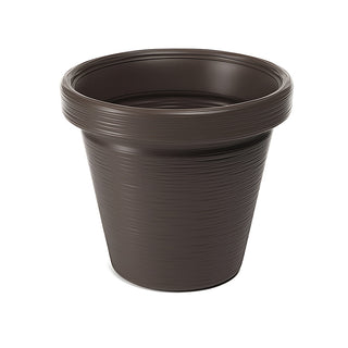 XL Pflanzkübel 55x48 cm in Dunkelbraun (Strukturierte Optik)