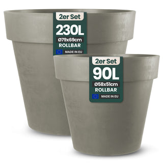 Rollbarer XL/XXL Pflanzkübel "LIKE" in verschiedenen Farben (wählbar)