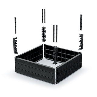 Hochbeet System "Woody" in Anthrazit (Set wählbar)