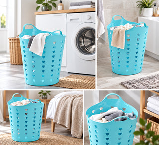 Set: 2 x Flexibler Tragekorb 65 Liter (Farbe wählbar)