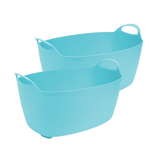 Set: 2 x Flexibler Mehrzweckkorb 35 Liter "TUN" in Blau