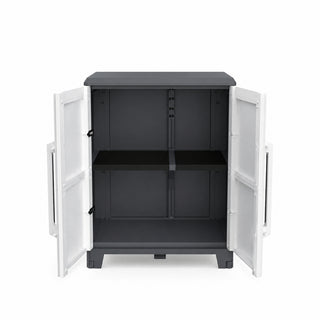 XL Kunststoffschrank 'Transforming' IP43 in Schwarz/Grau - Größe M