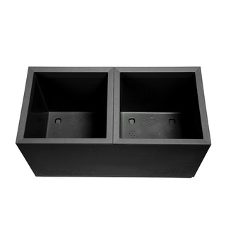 Set: 2 x XL Pflanzkasten "Karo" in verschiedenen Farben und Größen (Farbe/Größe wählbar)