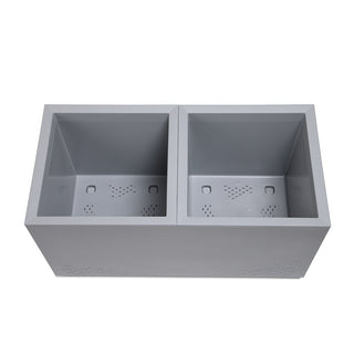 Set: 2 x XL Pflanzkasten "Karo" in verschiedenen Farben und Größen (Farbe/Größe wählbar)
