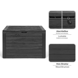 Kissenbox "WOOD" 190 Liter Volumen _ NEU!