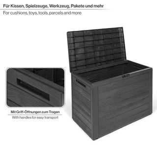 Kissenbox "WOOD" 190 Liter Volumen _ NEU!