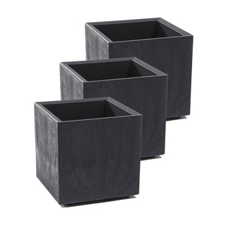 XL Pflanzkasten "Karo" 13 Liter in Anthrazit (Set wählbar)
