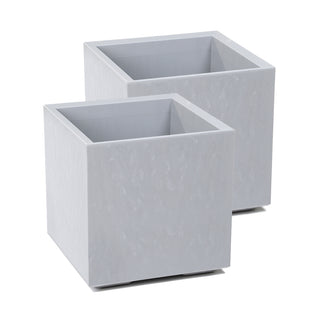 Set: 2 x XL Pflanzkasten "Karo" in verschiedenen Farben und Größen (Farbe/Größe wählbar)