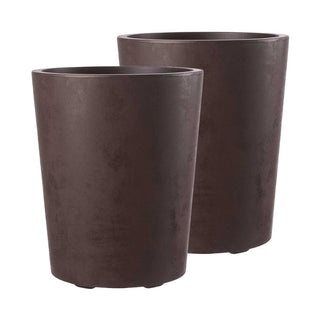 2 x Pflanzkübel 'Millennium' 48 Liter, rund (Farbe wählbar)