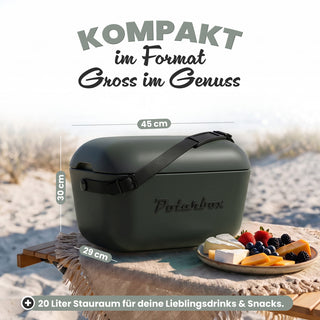Kühlbox Polarbox 20 Liter, Farbe: Forest Black