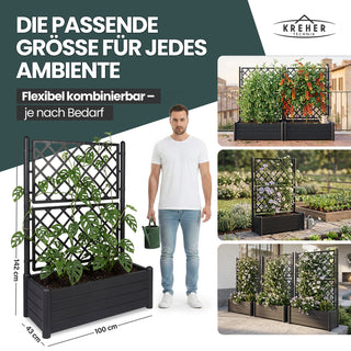 XL SPALIER HOLZOPTIK (breite Version) Farbe: Anthrazit