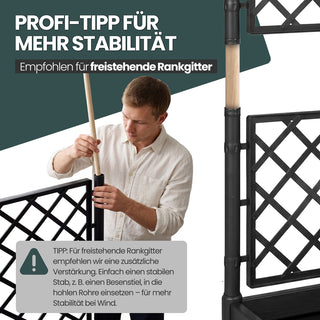 XL SPALIER HOLZOPTIK (breite Version) Farbe: Anthrazit