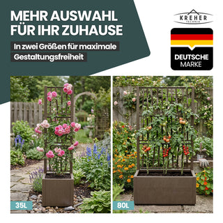 Set: 2 x XL SPALIER 'Ethica' - 80 x 36 x 140 cm - in Struktur Optik - breite Version - in Taupé