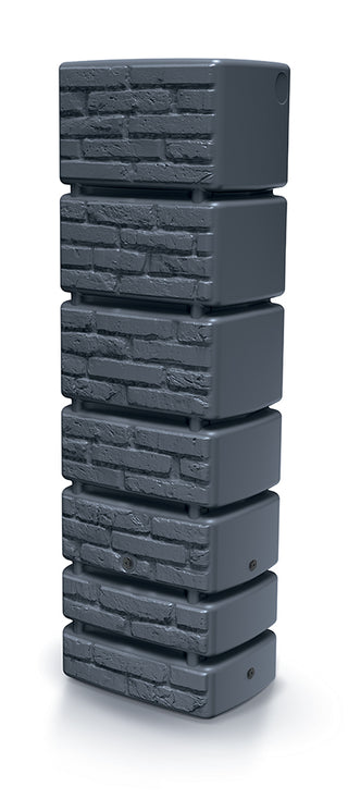 XXL Wassertank "TOWER BRICK" 350 Liter in BACKSTEIN OPTIK mit Füllautomat und Wasserhahn (Farbe wählbar)