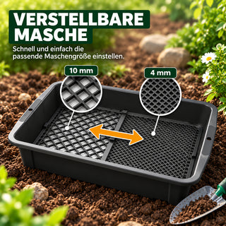 Gartensieb "Respana" in Anthrazit (Stückzahl wählbar)