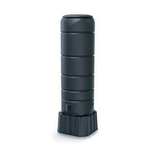 Regentonne 'Vuelta' 110 Liter Volumen mit Deckel, Stand und Hahn (Anthrazit)