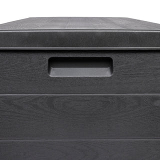 XXL Kissenbox 170 Liter (Holz Optik) in Anthrazit