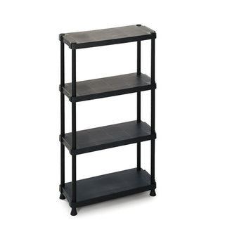 Terry Kunststoff-Haushaltsregal 12", 60 x 30 x 132 cm (schwarz)