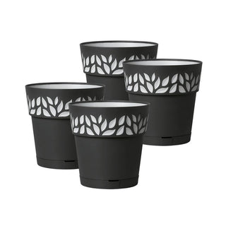 Set: 4 x Pflanztöpfe "Cloe" 15x15 cm (Farbe wählbar)
