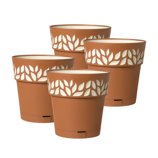 Set: 4 x Pflanztöpfe "Cloe" 20x20 cm (Farbe wählbar)