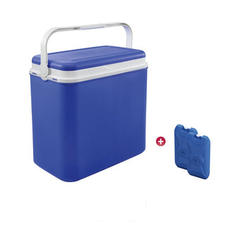 Kühlbox 24 Liter + 2 x 400 ml Kühlakkus (Farbe wählbar)