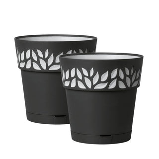 Set: 2 x Pflanztöpfe "Cloe" 30x29 cm (Farbe wählbar)