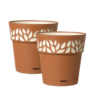 Set: 2 x Pflanztöpfe "Cloe" 30x29 cm (Farbe wählbar)