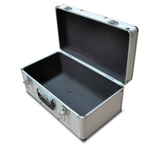 Transportkoffer mit Aluminiumrahmen in Silber (Größe wählbar)