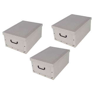 Set: 3 x Dekokarton - Motiv: Classic White