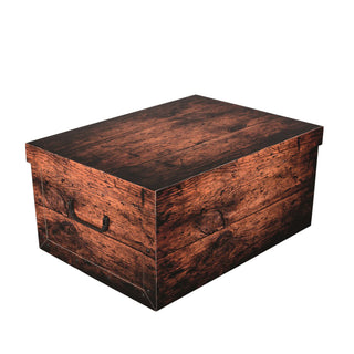 Dekokarton - Motiv: Holz Dunkel (Dark Wood)