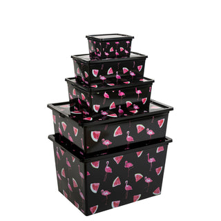Kreher Boxen-Set 5tlg. FLAMINGO: Größe XS bis XL