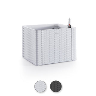 XL Pflanzkasten RATTAN OPTIK in verschiedenen Größen und Farben (Größe/Farbe wählbar)