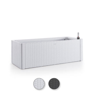 XL Pflanzkasten RATTAN OPTIK in verschiedenen Größen und Farben (Größe/Farbe wählbar)