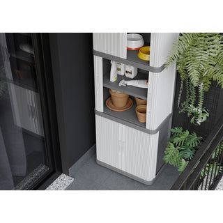 Rolladenschrank "Rolling Space" in Grau (Modelle wählbar)